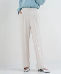 とろみセミワイドパンツ   セレモニー オケージョン ハレの日 新生活