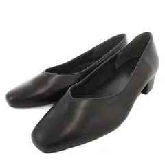 グローバルワーク GLOBAL WORK パンプス スクエアトゥ L 黒 ブラック /FF