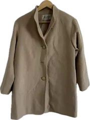  jun ashidaジュンアシダ　ウールコート　アウター　ブラウン　羊毛100%  レディース　Mサイズ【Z1757】