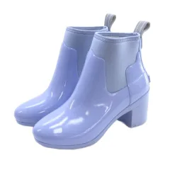 ハンター HUNTER リファインド グロス ミッド ヒールブーツ レインブーツ EU36 US5 ライトパープル WFP1012NRG ■TC 