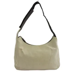 プラダ PRADA 三角プレート キャンバス ワンショルダーバッグ ベージュ系 ☆AA★