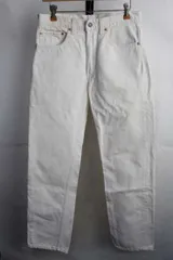 アメリカ製 1990年代 リーバイス Levi's 505 オフホワイト デニムパンツ W30 L31【古着】【中古】【メンズ】【レディース】【ヴィンテージ】 【ビンテージ】 【vintage】90’s 90s 80’s 80s アメカジ 男性 白 501