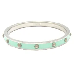 COACH(コーチ) バングル - シルバー×ライトグリーン