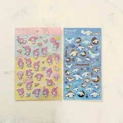 新品 サンリオ シールセット 2枚セット マイメロディ シナモロール コレクション シール帳 シールノート シールファイル シール交換に セリア キャンドゥ ワッツ