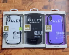 iPhone X ／ iPhone XS  耐衝撃ハイブリッドケース 「PALLET」 5.8インチ対応  ワイヤレス充電可能  ストラップホール搭載  WH ／ BK ／ PP ／ SBL ／ PK ／ OR ／ MGR ／ YEのサムネイル