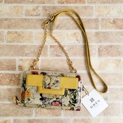 美品 COACH コーチ チェーンショルダー スワッガー ターンロック 花柄 