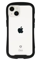 iFace Reflection iPhone 14 専用 ケース クリア 強化ガラス (ブラック)【アイフェイス アイフォン14 用 iphone14 用 カバー 韓国 耐衝撃 透明 ストラップホール】 [ブラック・iPhone14専用]