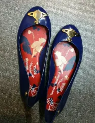 ヴィヴィアン・ウエストウッド メリッサ フラットシューズ ネイビー (本日限定 22%タイムセール)