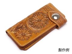 Koto様専用 【年末セール】ロングウォレット 長財布 レザーカービング