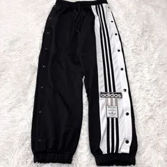 ブラックピンク着用 BLACKPINK着用 adibreak アディブレイク 古着 adidas アディダス トラックパンツ スリーストライプス ブラック 2512-422