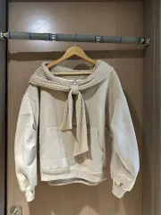 タグ付き新品 THETIS リー リボンフーディー ベージュ