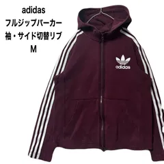 adidas Originals アディダス フルジップパーカー  ダブルジップ 袖・サイド切替リブ M