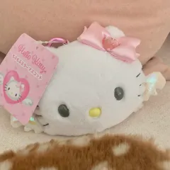 日本 Sanrio 正規品 エンジェル kitty(ハローキティ) ミラー マスコット キーホルダー ぬいぐるみ 天使 ピンク
