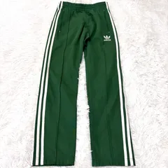 古着 adidas アディダス トラックパンツ スリーストライプス グリーン 2512-428