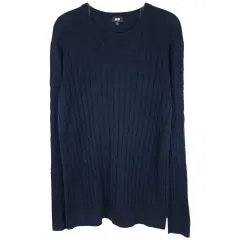 ユニクロ カシミアニット ネイビー