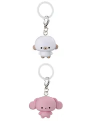 じょせまる　めじるしアクセサリー　 全２種２個セット らて & いちごみるく　サイズ3cm