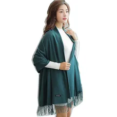 [ZAMLYSYS] 【22色】マフラー レディース ふわふわ メンズ カシミヤタッチ 無地 上質 軽量 暖かい 春秋冬 柔らかい ロングマフラー 防寒 大判 冷房対策 やさしい肌ざわり 結婚式 通勤 パーティー 旅行 (ダークターコイズ)