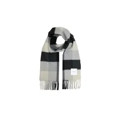 [matti totti] White × Black カシミヤ マフラー カシミア マフラー 大判 厚手 レディース チェック柄 チェック ストール 100 女性 ロング リバーシブル カシミヤマフラー カシミアマフラー ギフト プレゼント B0011B 0
