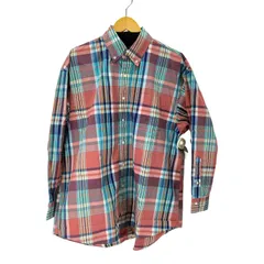 ユーズドフルギ USED古着 DC.WHITE / BIG B.D SHIRT マドラスチェック ボタンダウン シャツ メンズ JPN：M 