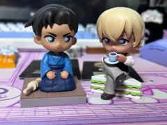 まとめ) 名探偵コナン POP MART (ポップマート) フィギュア アムロ とおる、服部 平次