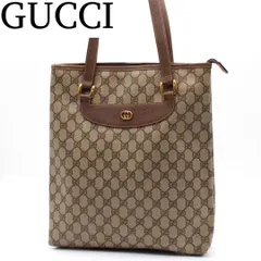 【美品】GUCCI GG柄 レザートートバッグ セミショルダー ヴィンテージ