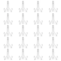 【人気商品】コレクション 展示 缶バッジ 飾る カード 透明 (Mサイズ) 20個セット アクリル スタンド ディスプレイ Rimikuru