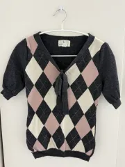 アーガイル ribonucleic acid トップス LEE ヴィンテージ 姫ギャル 日本