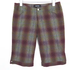 ズッカ zucca ウール カシミヤ ハーフパンツ M チェックマルチカラー 2sa7123のサムネイル
