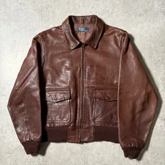 1990s “Polo Ralph Lauren” A-2 Type Leather Jacket