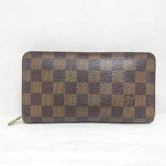 ルイヴィトン LOUIS VUITTON ダミエ ポルトモネ ジップ 長財布 N61728 エベヌ ロング ウォレット ラウンドファスナー