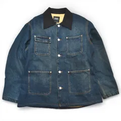 ZARA ザラ デニムカバーオール ワークジャケット キルティング裏地 サイズS インディゴ メンズ リラックスフィット