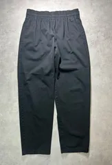 【GU】ジーユー メンズ シェフパンツ イージーパンツ ブラック 黒 Sサイズ 綿ポリ素材 ウエストゴム テーパード カジュアル シンプル 万能ボトムス 321-329983