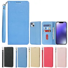 【在庫セール】14 手帳型 ケース ケース for iPhone14 case for for iPhone 14 14 手帳 財布型ストラップ付き 明るい色 PU皮革 iPhone 内蔵マグネット 携帯カバー カードポケット アイフォン スタンド機能 便利 