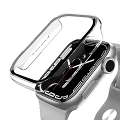 【特価商品】PC素材 ケース ガラスフィルム 一体型 Watch Apple Apple Watch カバー カバー 耐衝撃 アップルウォッチ アップルウォッチ ケース 11/10 全面保護 装着簡単 Series 高耐久 対応 高透過率 42mm ANYOI