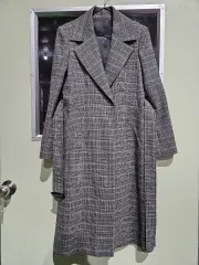 CHECKパータン 薄い Long コート 新品