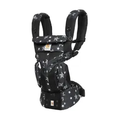 Ergobaby(エルゴベビー) ERGO Baby エルゴベビー (Ergobaby) 抱っこひも メッシュ おんぶ 前向き抱き 日本正規品保証付 (洗濯機で洗える) ベビーキャリア 成長にフィット オムニ360 クールエア/ブラックスタ [ブラックスター]