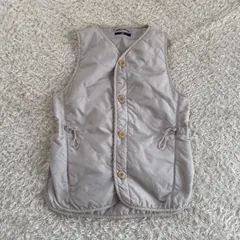 極美品！45R 45rpmフォーティーファイブアール　ベスト　キルティング　ベージュ　クリーム　サイズ2