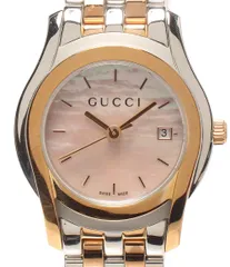 グッチ 腕時計 5500L クオーツ ピンク レディース GUCCI