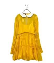 美品 グッチ ラウンドカラーシフォンワンピース 728125 レディース SIZE 40 (S) GUCCI