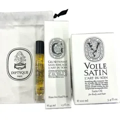 186000 diptyque ディップティック ドソン 7.5ml サテンオイル 100ml ハンドウォッシュジェル 45ml ポーチ 4点まとめ売り