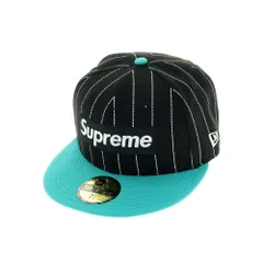 【中古】【未使用】シュプリーム Supreme 2025年秋冬 MLB Teams Box Logo New Era キャップ ブラックxブルーグリーン【サイズ7 1/4】【メンズ】