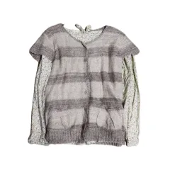 ヴィンテージ森ガール レイヤード ブラウス ベスト コーデ セット