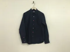 本物ビームスBEAMSコットンオックスフォード長袖シャツメンズサーフアメカジミリタリーストリートスケーターワークビジネススーツモードドレスゴルフバイカーロック紺ネイビーS