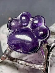 アメジスト【紫水晶】肉球◆猫◆猫足◆天然石◆パワーストーン