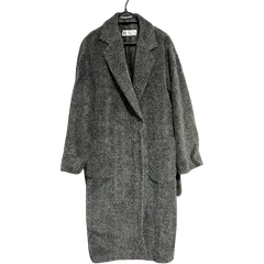   MARELLA マックスマーラ姉妹ブランドMARELLA マレーラ ウールコート グレー 灰色 サイズ40 ロングコート【Z1754】 