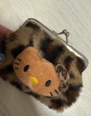 ハローキティ ヒョウ柄 レオパード ファー コインケース