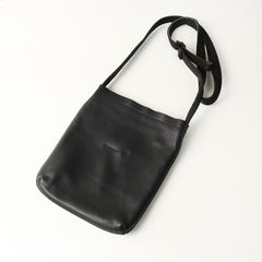 アニエスベー agnes b. ショルダーバッグ 黒 レザー 本革 ロゴスタッズ 新品 未使用 agnes b 2way レザーショルダーバッグ ブラック