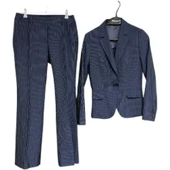  スーツカンパニー COOL MAX OGRAND THE SUIT COMPANY レディース38サイズ  ストライプ レディース パンツスーツ【Z1753】