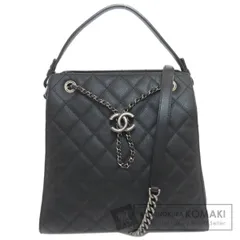 CHANEL シャネル マトラッセ シルバー金具 2WAY ハンドバッグ グレインド カーフスキン レディース [中古]