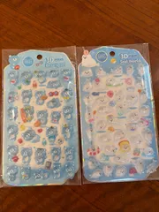 二枚セット　Nekoni 韓国　くま　アザラシ　3Dシール　ボンボン